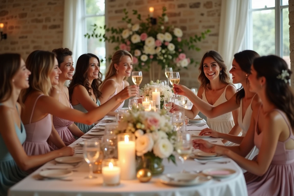 Groupe de femmes souriantes lors d